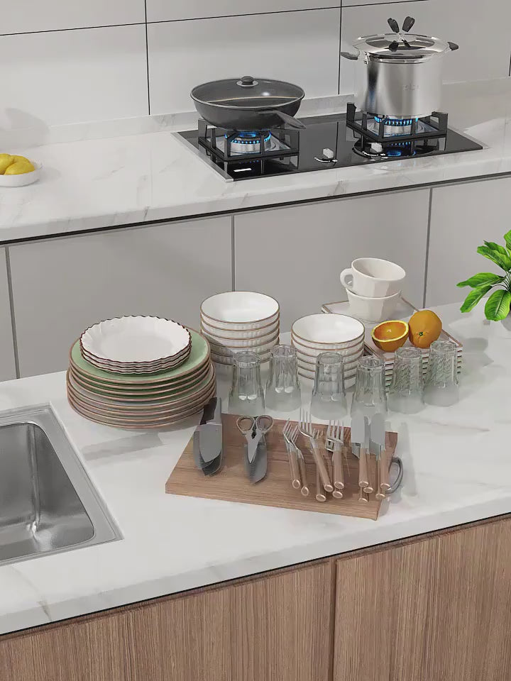 DryDasher - Two-Tier Dish Auto Drying Rack